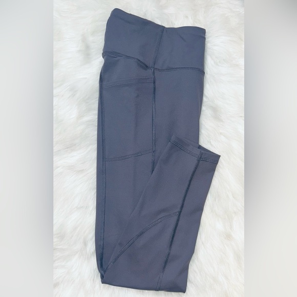Victoria Secret VS Sport Knockout Tights Gray Leggings Soft Pants Pockets 7/8 L - Picture 11 of 13